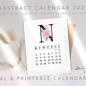 Printable Calendar 2025 | Digital Calendars | Minimalistic |aesthetic ...