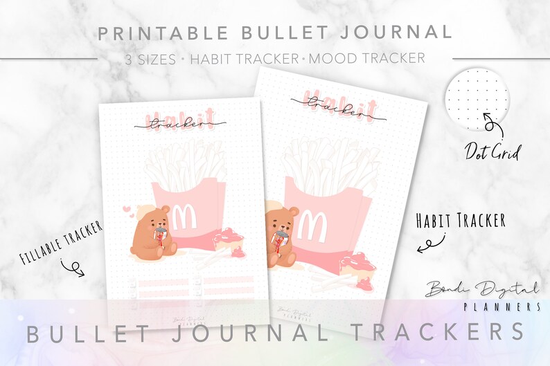 Printable Bullet Journal 2024 | BUJO Trackers | Digital Planners ...