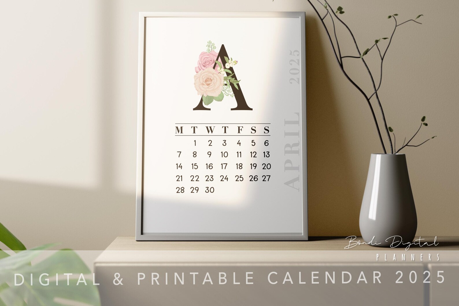 Printable Calendar 2025 | Digital Calendars | Minimalistic |aesthetic ...