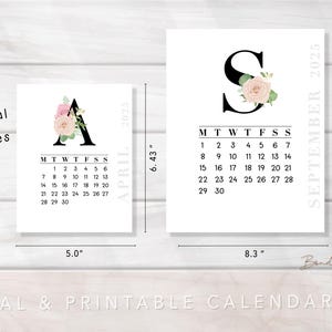 Printable Calendar 2025 | Digital Calendars | Minimalistic |aesthetic ...