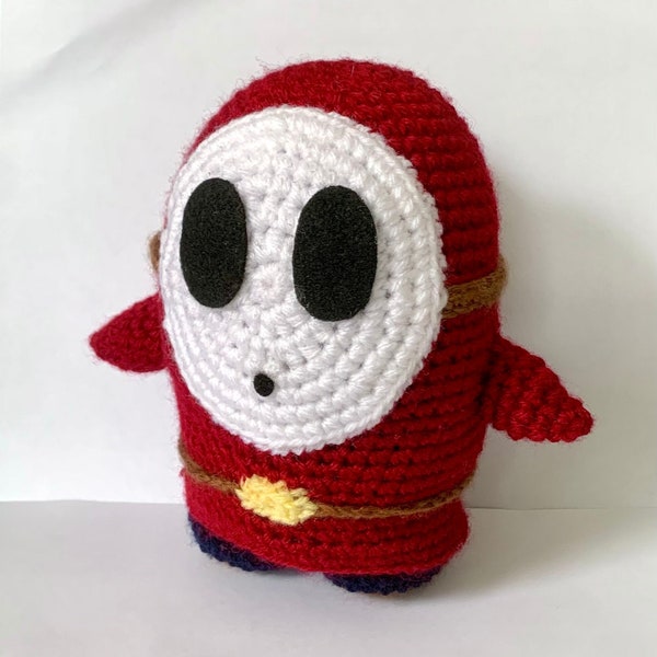 Amigurumi Crochet Pattern: Super Mario Shy Guy