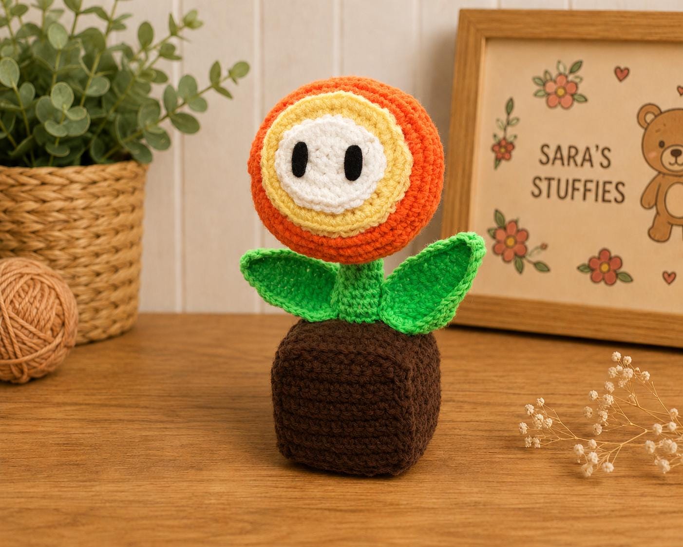 あみぐるみ編み図：スーパーマリオブラザーズ ファイアフラワー - Etsy
