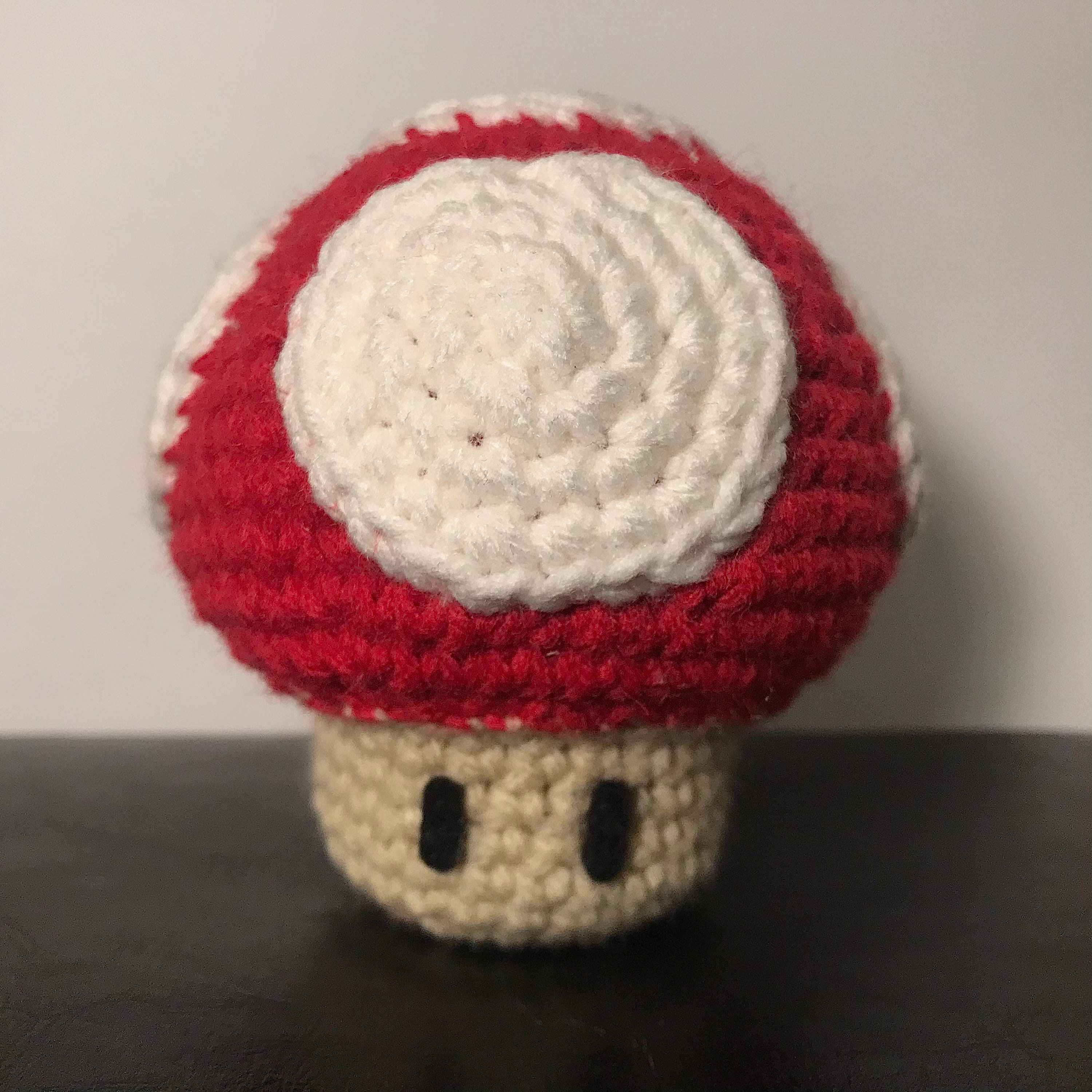 Handmade 4.5 Super Mario Mushroom Crocheted Amigurumi Plush Etsy