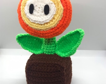 あみぐるみ編み図: スーパーマリオブラザーズ ファイアフラワー - Etsy