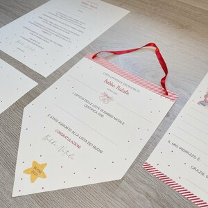 Kit de cartas de Santa Claus / Lista de cupones para niños / Certificado / Tapete individual de bocadillos de Santa Claus - Erre Lab Design