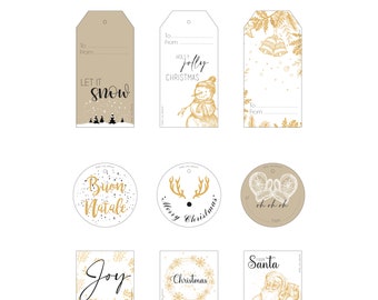 Christmas Tags - Gold Edition