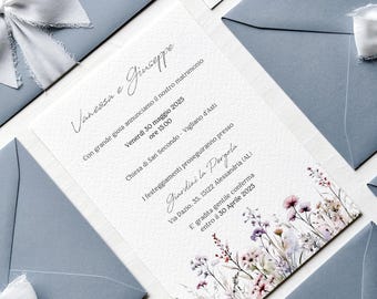 Wedding Invitations | Vanessa Coordinated | Handcrafted Invitations | Made in Italy | Wedding Invitations | ErreLabDesign