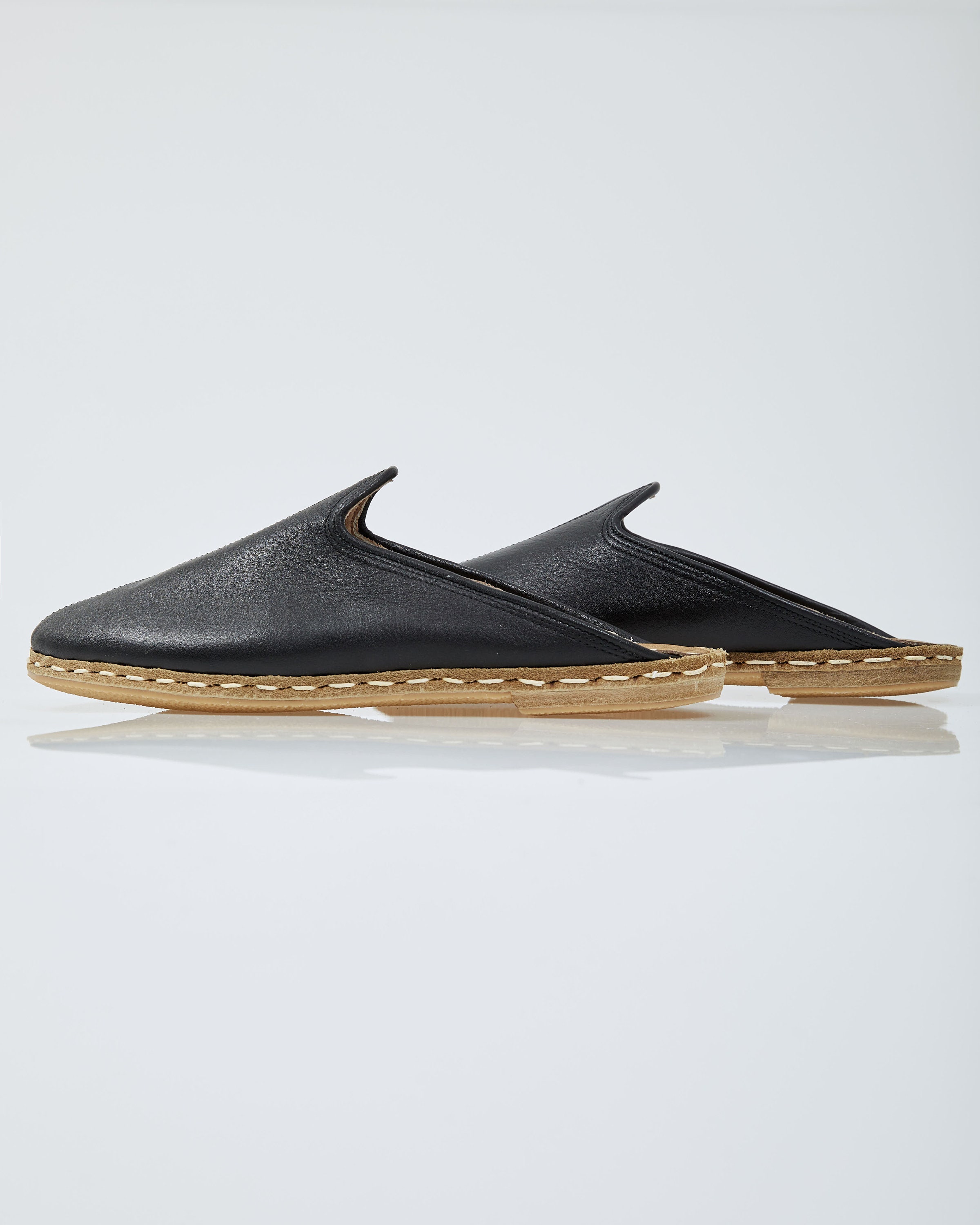 Women Black Leather Slippers Black Slippers Handmade Leather Etsy