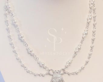 SILVER Hmong Phiaj Beaded Necklace