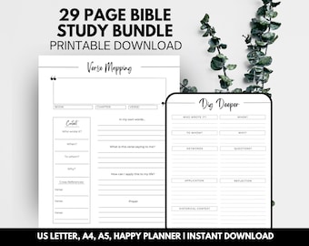 Bible Study Notes, Bible Study Guide, Bible Study Template, Bible Study Tools, Scripture Notes, Daily Devotional | INSTANT DOWNLOAD