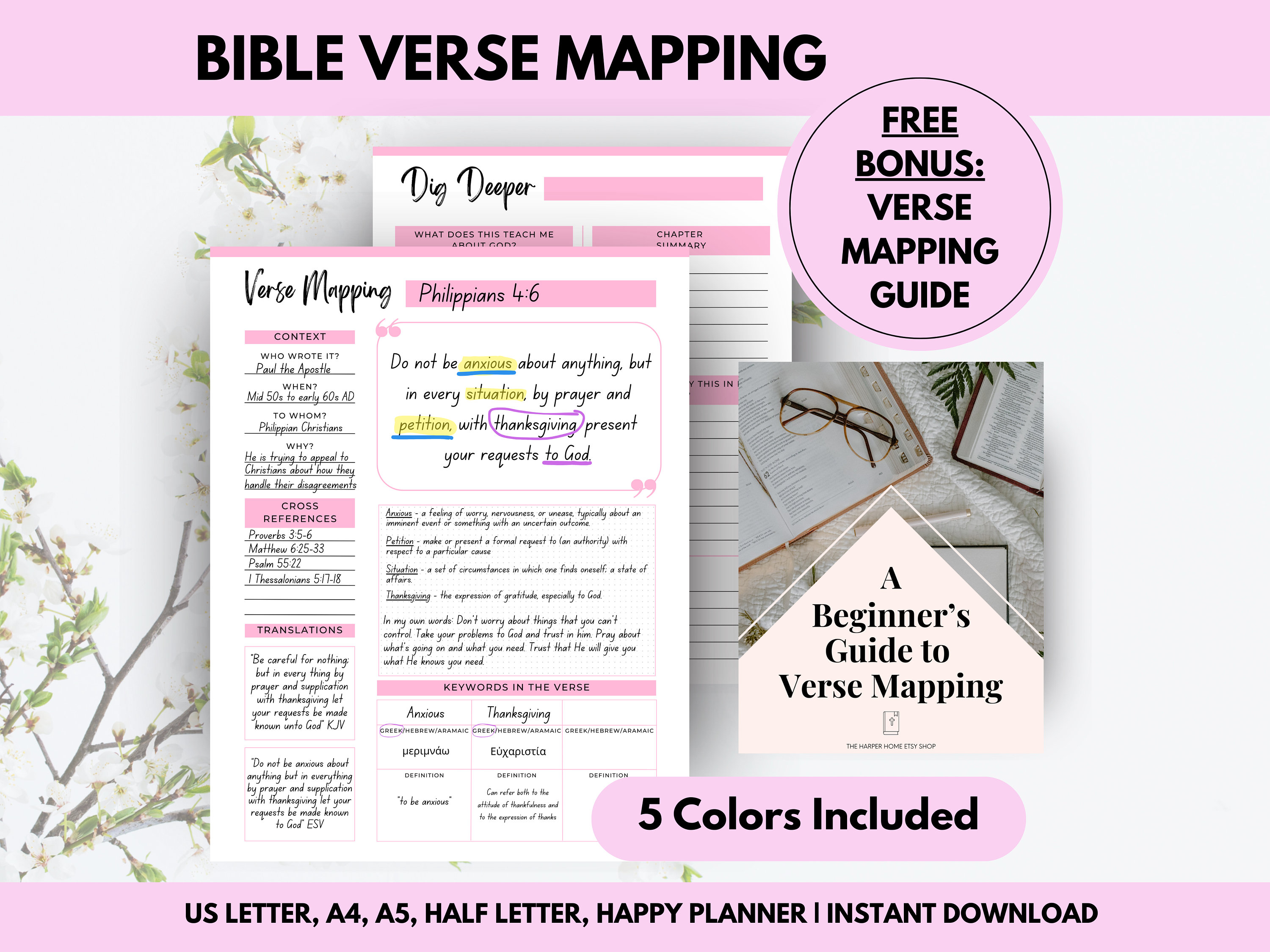 Verse Mapping Bible Verse Mapping Scripture Mapping Devotional Journal Study Tools Bible Study Template Bible Study Notes Printable Template