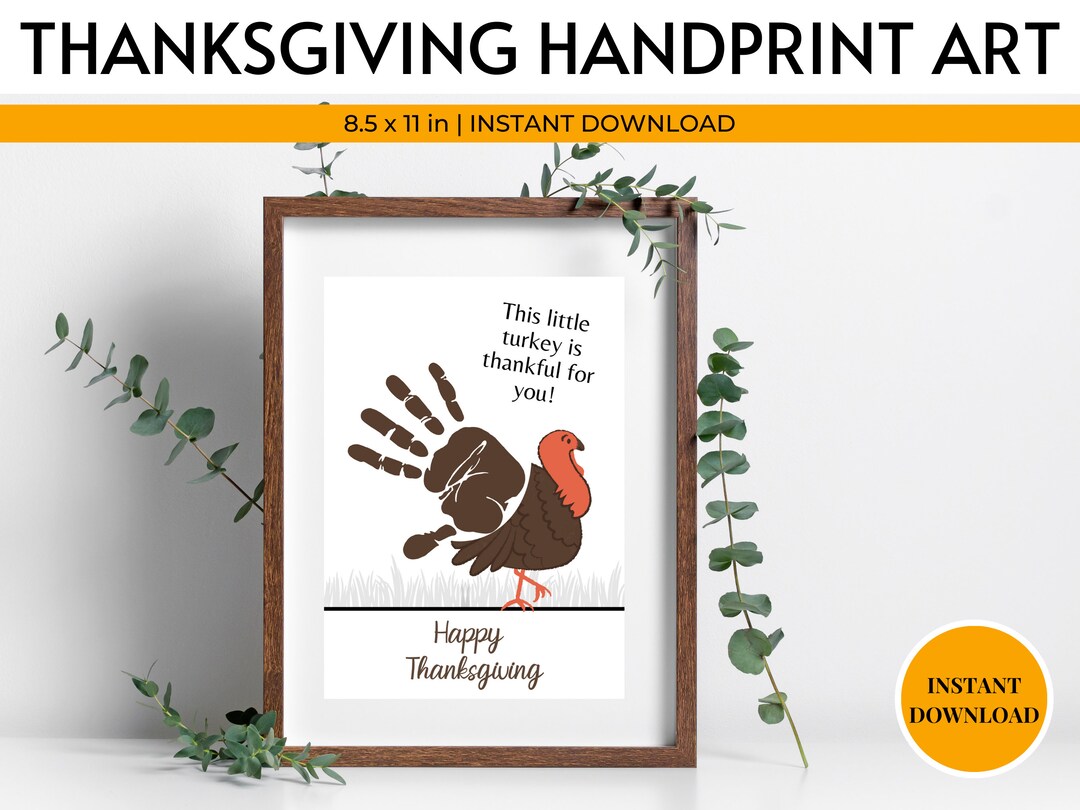Thanksgiving Handprint Art, Turkey Day Coloring Pages, Fall Handprint ...