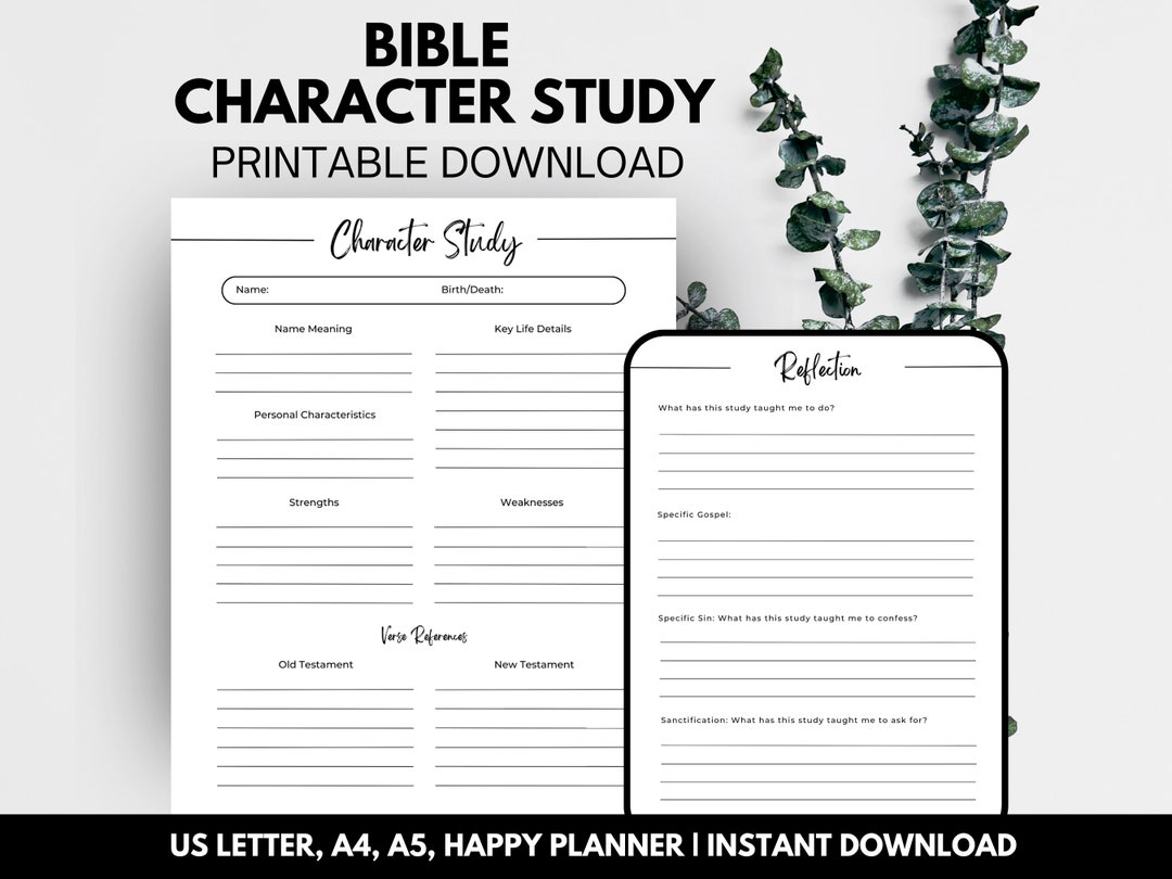Bible Study Guide - Character Study, Bible Study Notes, Bible Study ...