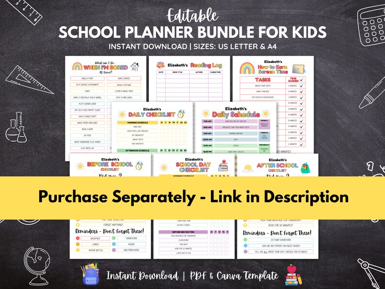 Kids daily schedule template printable homeschool mom daily routine