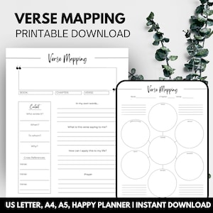 Verse Mapping Bible Verse Mapping Scripture Mapping Bible Study Tools Bible Study Template Bible Study Notes | INSTANT DOWNLOAD