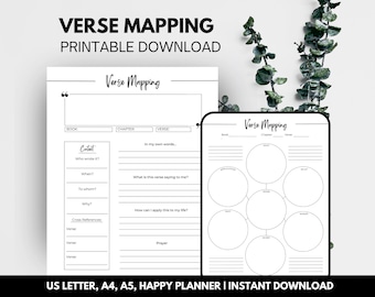 Verse Mapping Bible Verse Mapping Scripture Mapping Bible Study Tools Bible Study Template Bible Study Notes | INSTANT DOWNLOAD