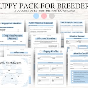 Fokker Puppypakket PDF Hondenvaccinatieformulier Hondenfokker Records Puppyvaccinatierecord Huisdierplanner