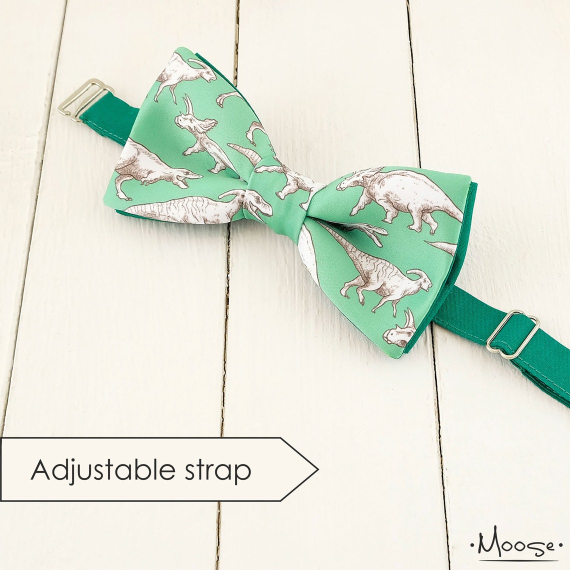 Dino Bow Tie. Dinosaurs Pattern. Green Wedding. Boys Bow Ties. Etsy