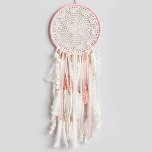 Handmade Boho Baby Dreamcatcher Whimsical Nursery Wall Hanging Unique Boho Bedroom Decor Blessing Ornament Gift for Baby Shower Baby Deco