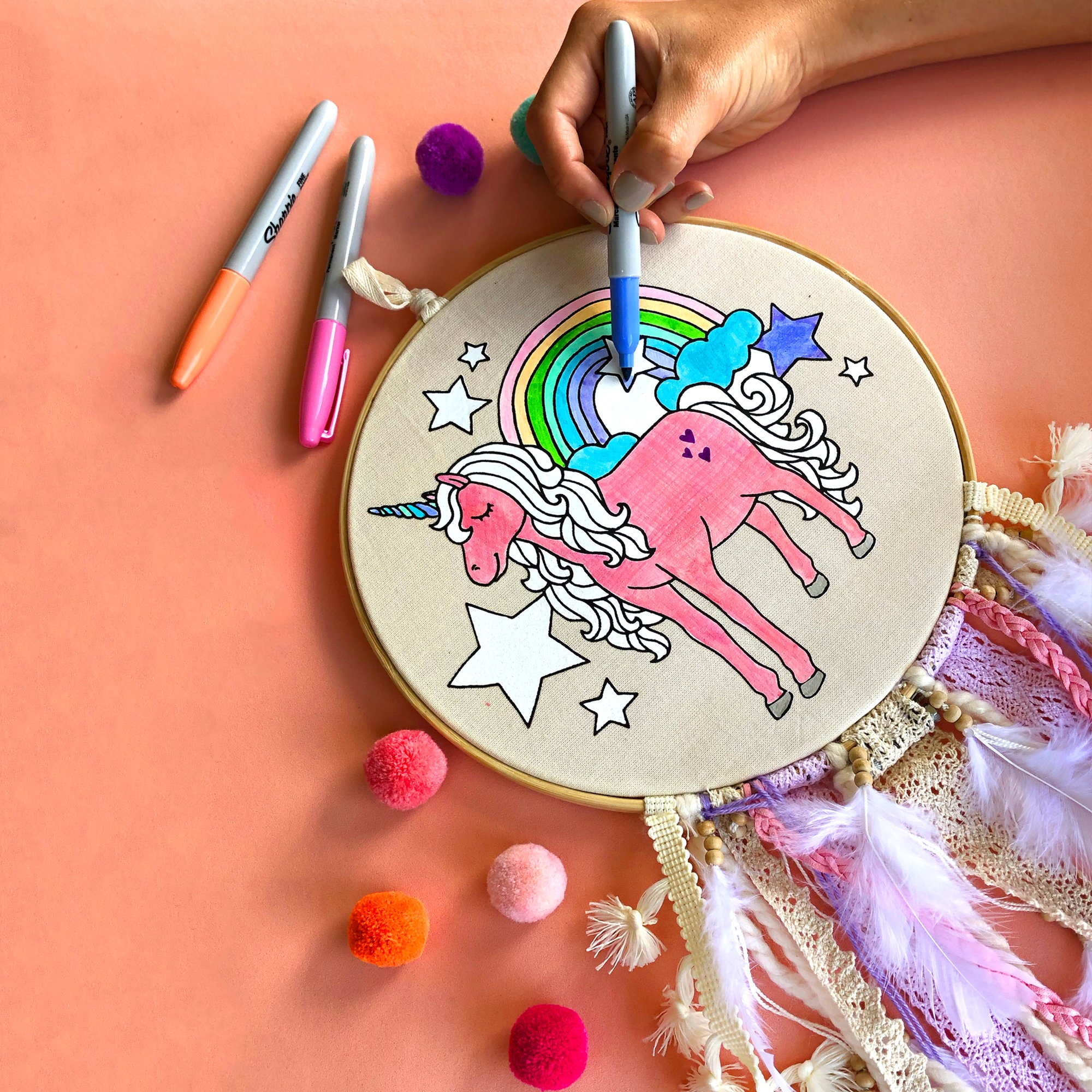 DIY Dreamcatcher Craft Kit for Girls Birthday Party Activity Paint…