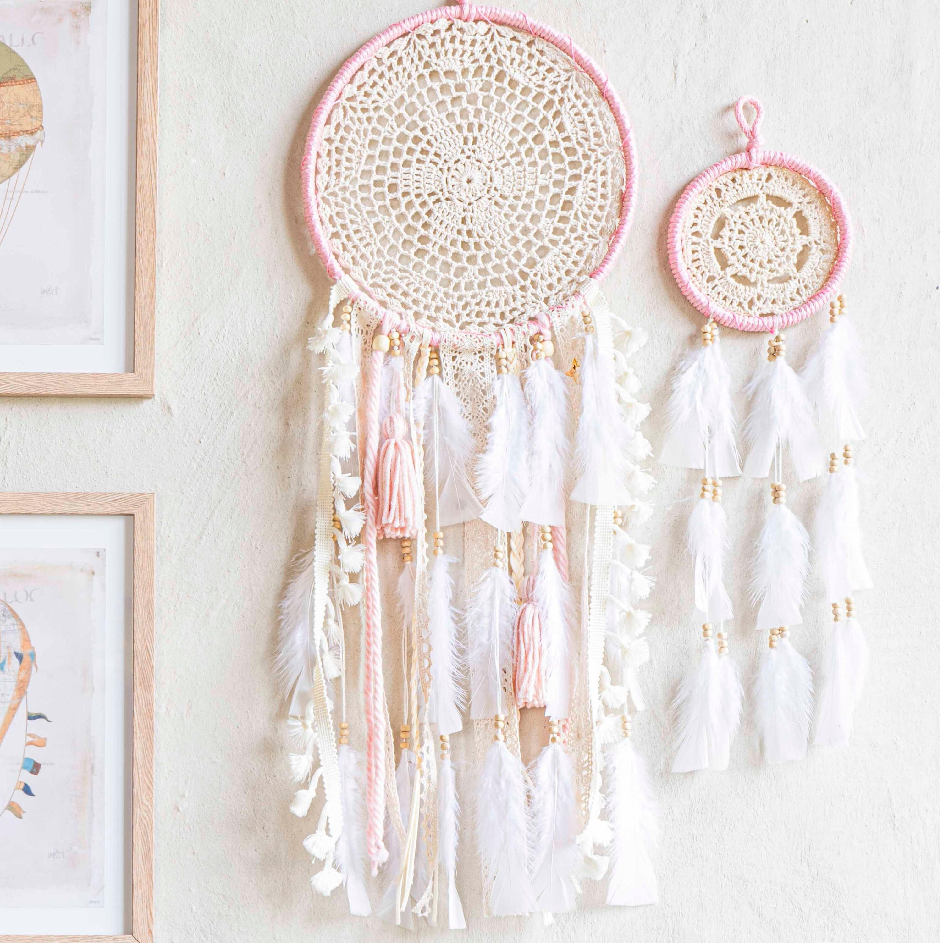 HASTHIP Dream Catcher Wall Hanging(Pink) – Home Decor Lo