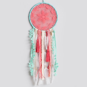 Kids Room Decor Gift for Kids Dreamcatcher Wall Hanging Boho Baby Wallpaper Pink Party Decoration Nursery Wall Art Background Decor Neutral