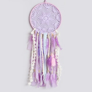 Purple Dreamcatcher For Kids Room Whimsical Decor For Girls Bedroom Dreamcatcher For Girls Handcrafted Dreamcatcher For Girls Bedroom Baby