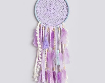 Purple dreamcatcher, Girls' room decor, Calming room accessory, Spiritual room decor, dreamcatcher wall hanging, Dreamcatcher for kids