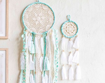 Green Dreamcatcher Wall Hanging Kids Room Decor Boho Nursery Wall Decor Baby Boy Room Decor Newborn Gift Baby Shower Gift First Birthday Gif