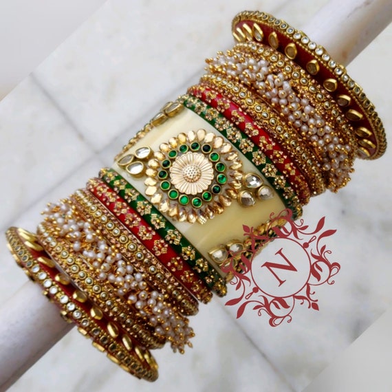 Silk thread deals bridal chura