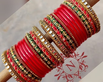 Green bangles for marriage sale
