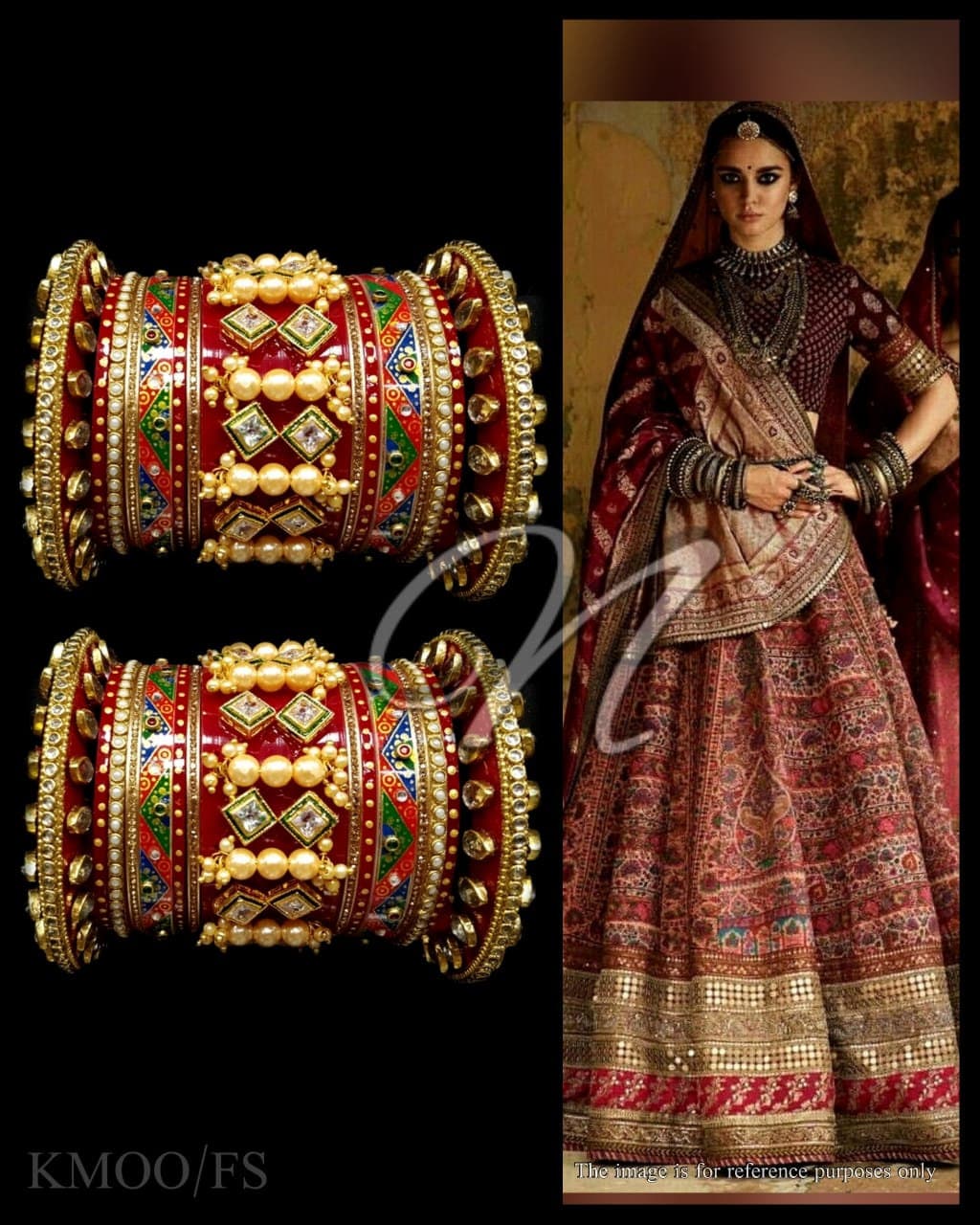 Rajwadi bridal chura sale