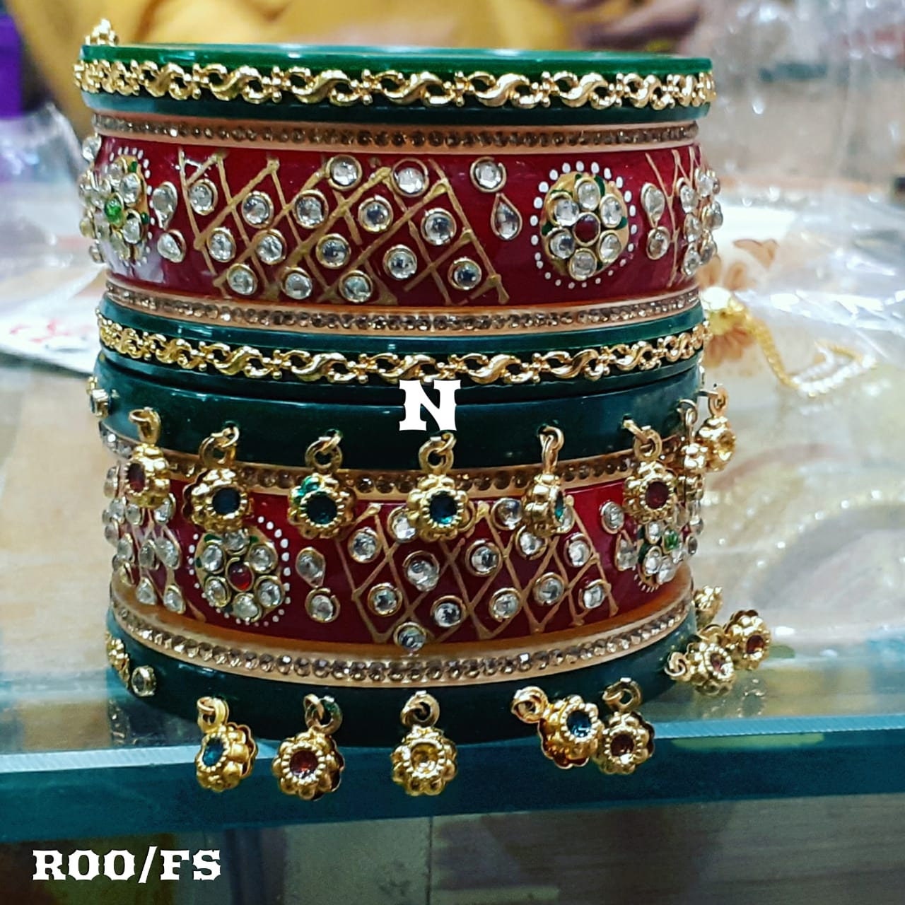 New Antique Gypsy Kandiya-beaded Banjara Bracelet-tribal Boho Pearl Beaded  Women Bracelet-indian Navratri Traditional Pom Pom Bracelet - Etsy