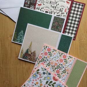Porte-monnaie/cartes cadeau fait main avec enveloppe - Lot de 2
