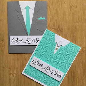 Le plus beau costume de ma vie ou une carte de visite pour une occasion spéciale - carte de baptême/carte d'encouragement/juste parce que