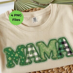 Retro Mama Patchwork PNG Bundle: St Patrick's Day Coquette Png, St Patricks day png, St Patrick, St Pattys day png, Retro St Patrick day png