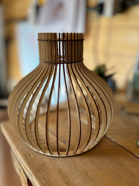 Source laser cut Modern Lamp wood lamp shade on m.