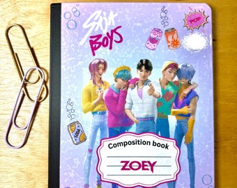 Soda Pop Demon Hunters, Custom Notebook, Composition Notebook, Kpop, Huntrix, Stationary, School Supplies, Teacher Gifts, Kids Notebooks