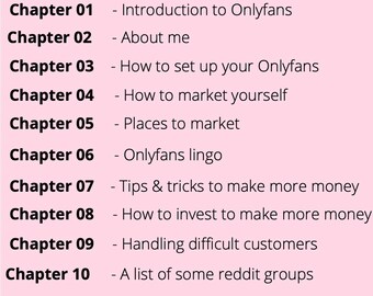 Onlyfans Guide Etsy