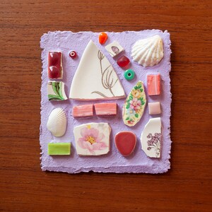 Small Mosaic, Mosaic Art, Small Art Nursery, Mixed Media Mosaic, Small Abstract Art, Mosaic Artwork, Broken Plate Mosaic