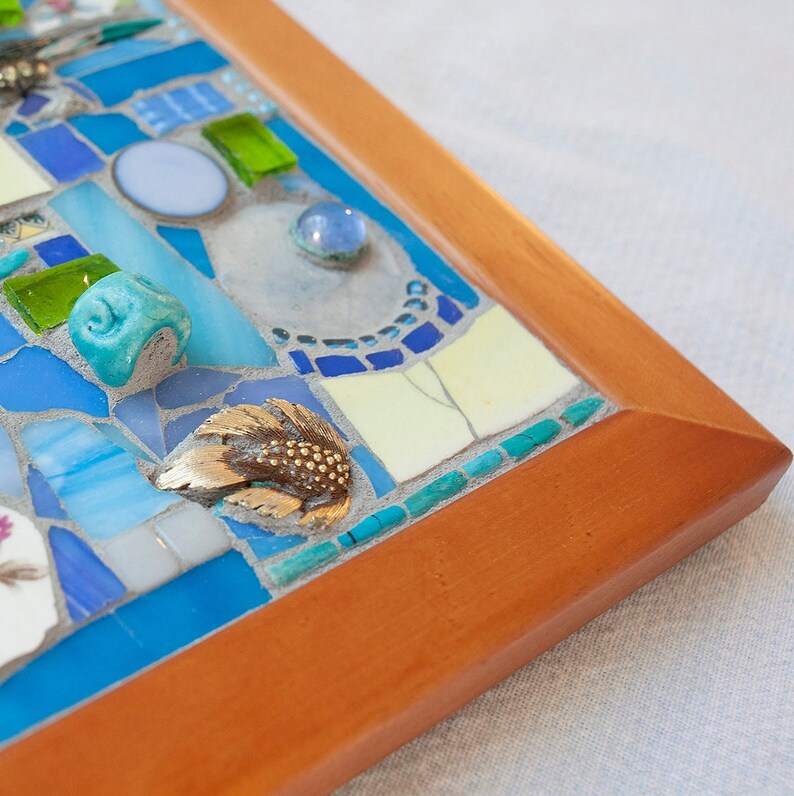 Mosaic Mosaic Art Small Wall Art Luxury Decor Mixed Media Etsy