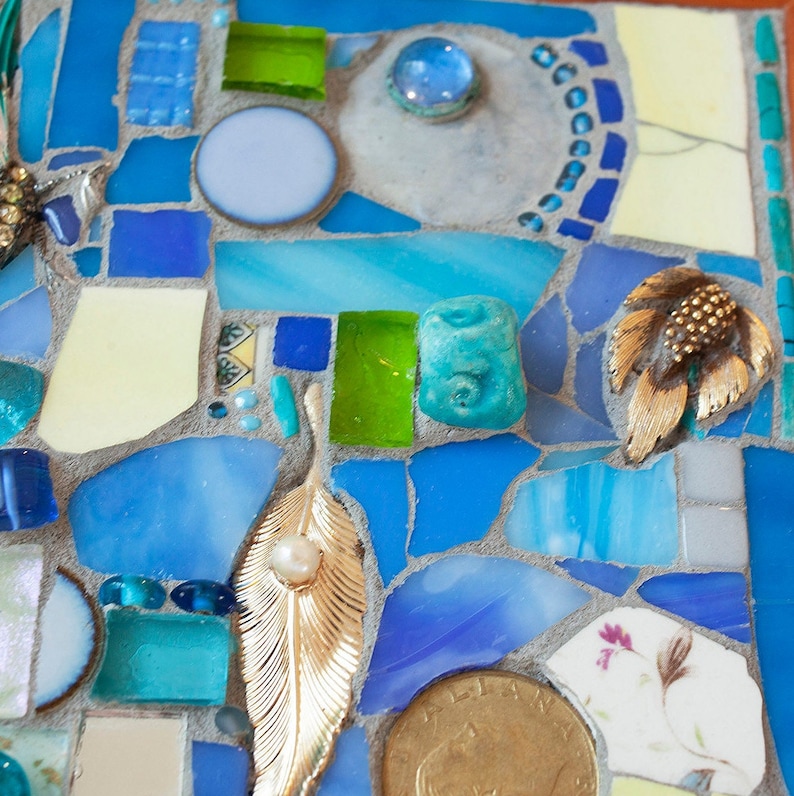 Mosaic Mosaic Art Small Wall Art Luxury Decor Mixed Media Etsy