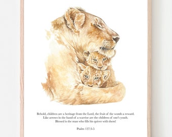 Kettle African Lioness with Cubs BBQ Grill cover custom fit for your Grill or Smoker and provides all weather protection