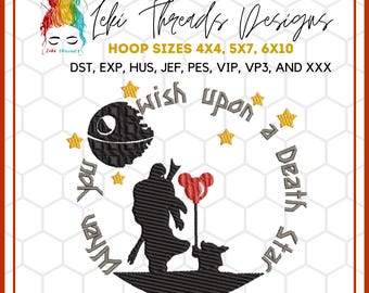 Mando & Grogu Embroidery Design: Star Wars Inspired (Digital Download)