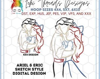 Princess Ariel and Prince Eric From the Little Mermaid Digital ...