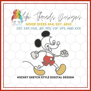 M Mouse Machine Embroidery Design, Digital file for machine embroidery, Disney inspired Machine Embroidery Design