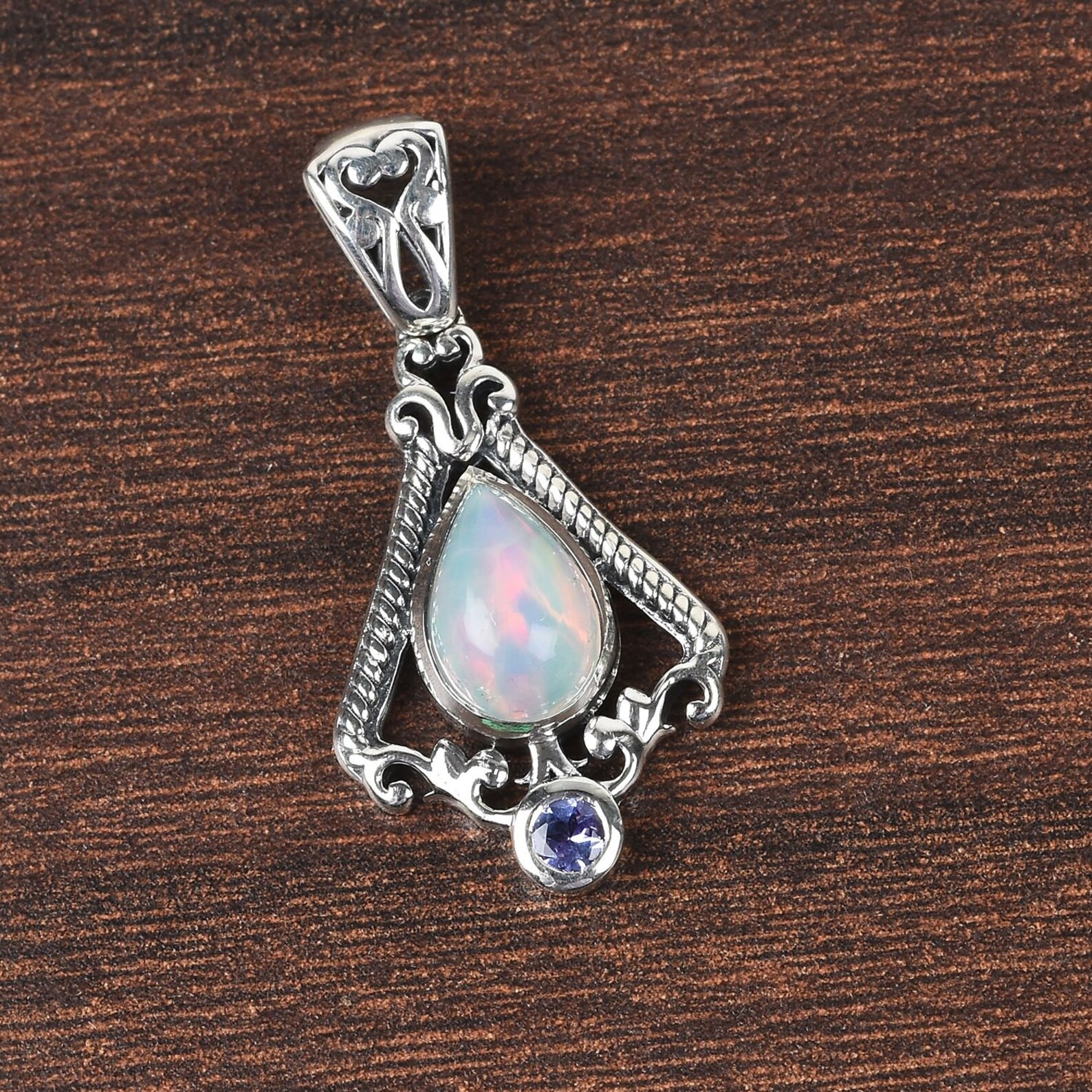 D'Joy Handmade 925 Sterling Silver Floral Pendant Vintage Etsy