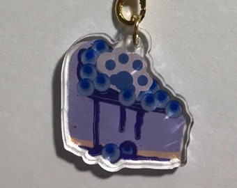 1" Blueberry Cheesecake Phone Charm