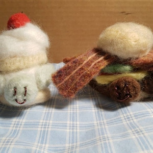 Needle Felted Food Turtles 2 choices image 1