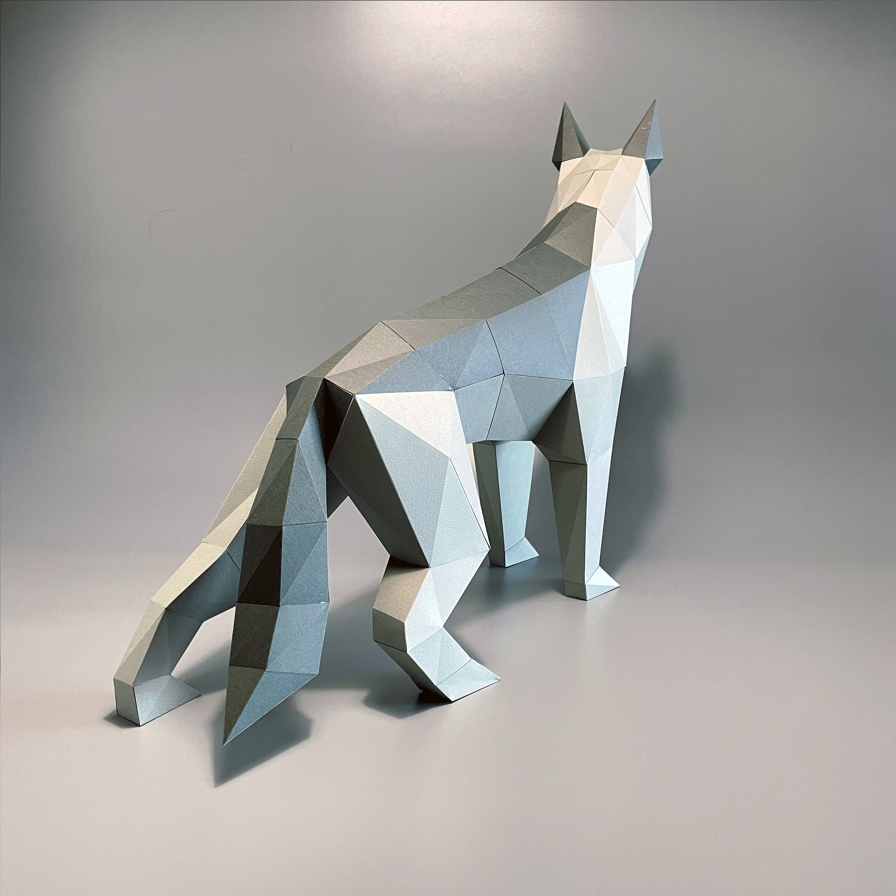 German Shepherd Dog Paper Craft3d Low Polygonal Paper | Etsy
